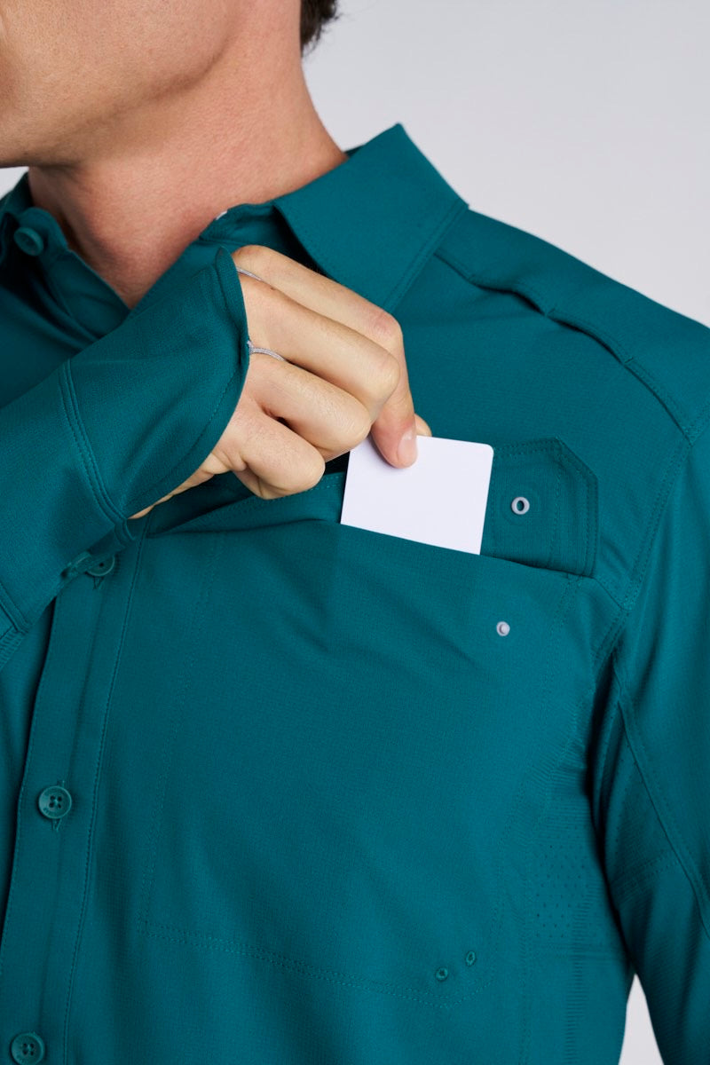 Men's Nassau Fishing Shirt | Transformative Teal