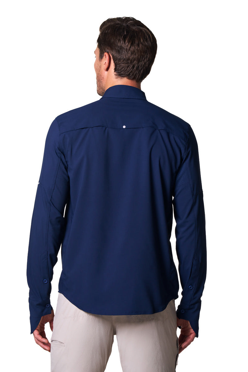 Men's Nassau Long Sleeve Fishing Shirt | Navy