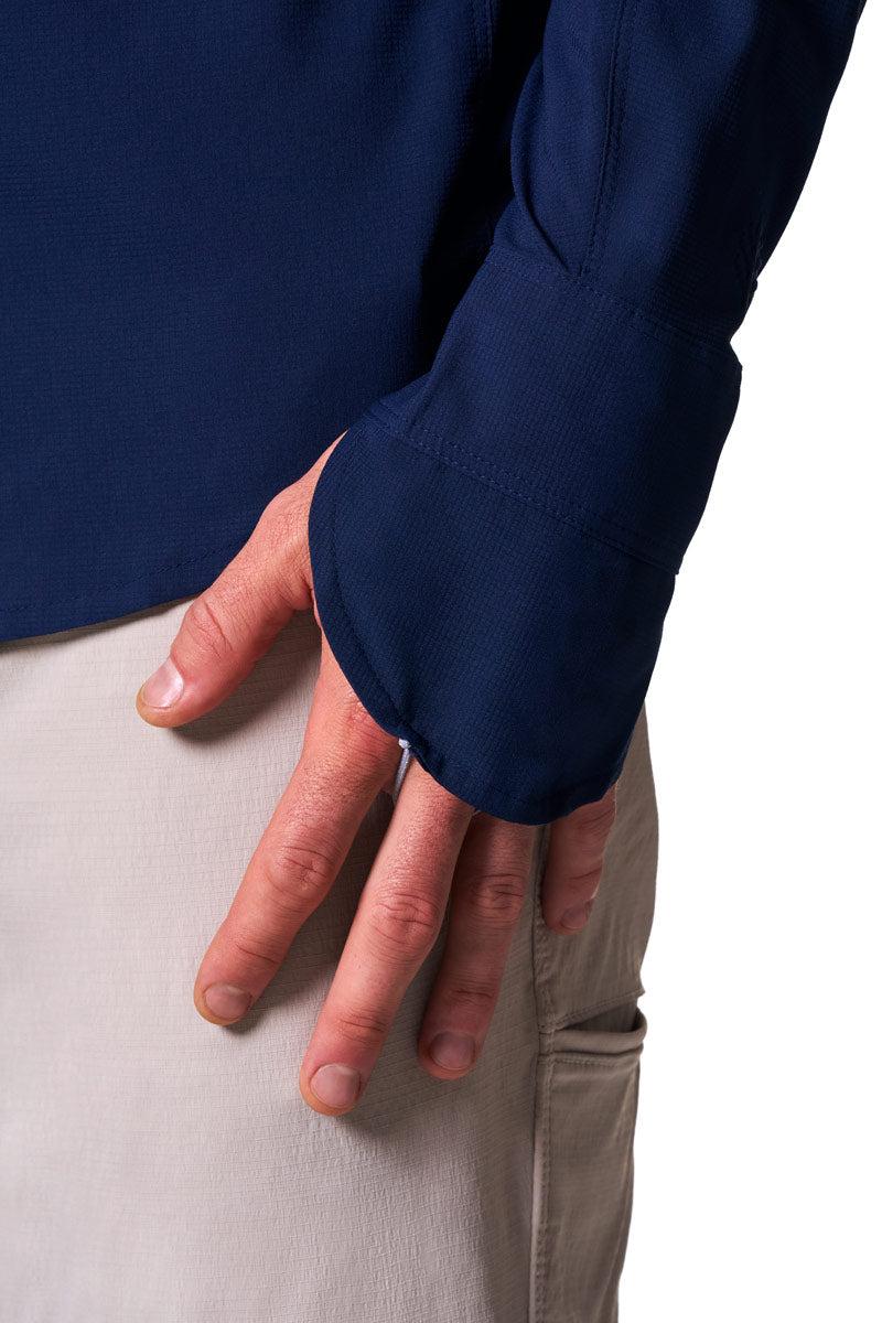 Men's Nassau Long Sleeve Fishing Shirt | Navy