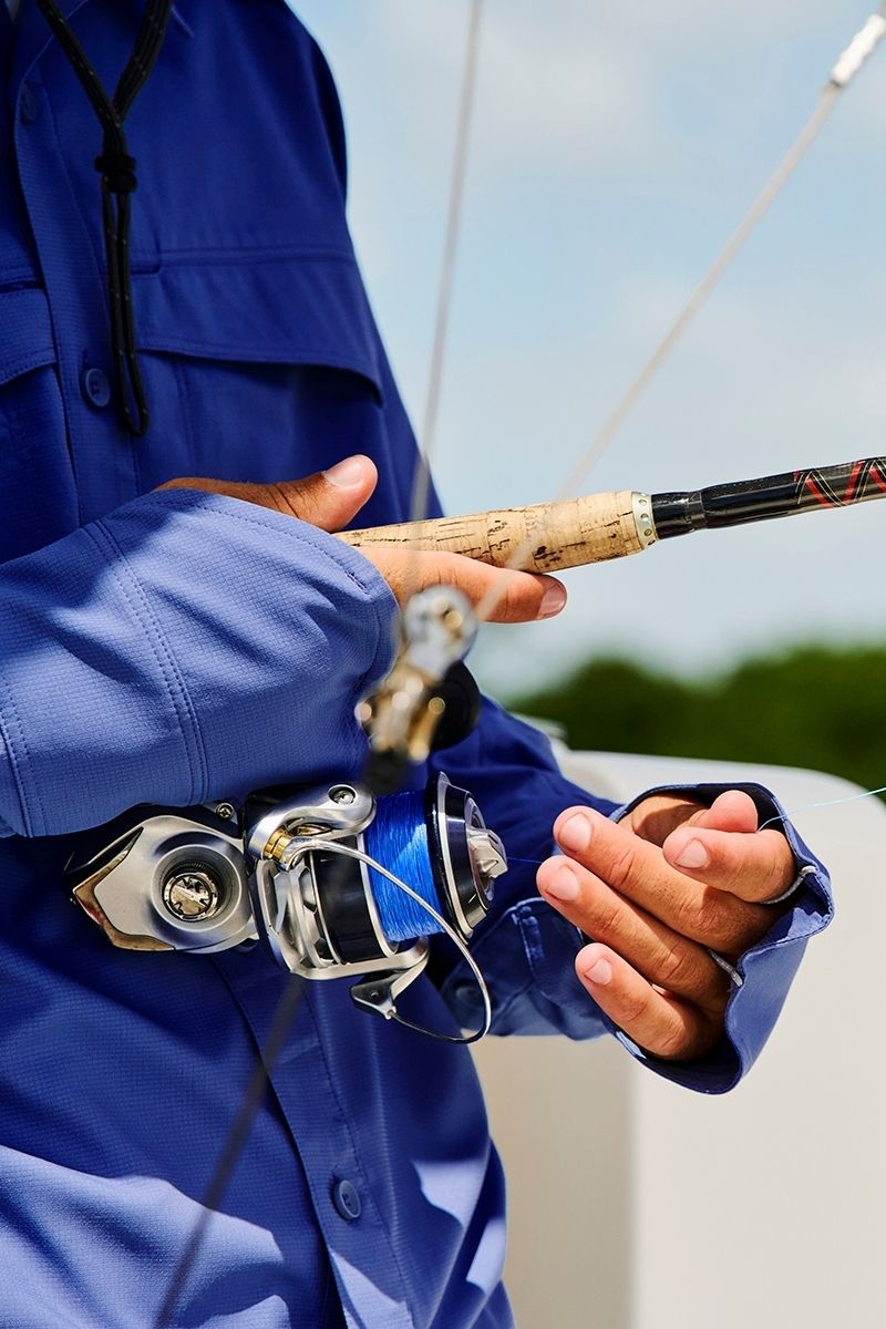 Men's Nassau Long Sleeve Fishing Shirt | Navy