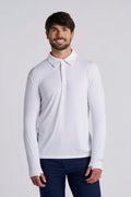 Men's Arobello Golf Polo | White Diamond Jacquard