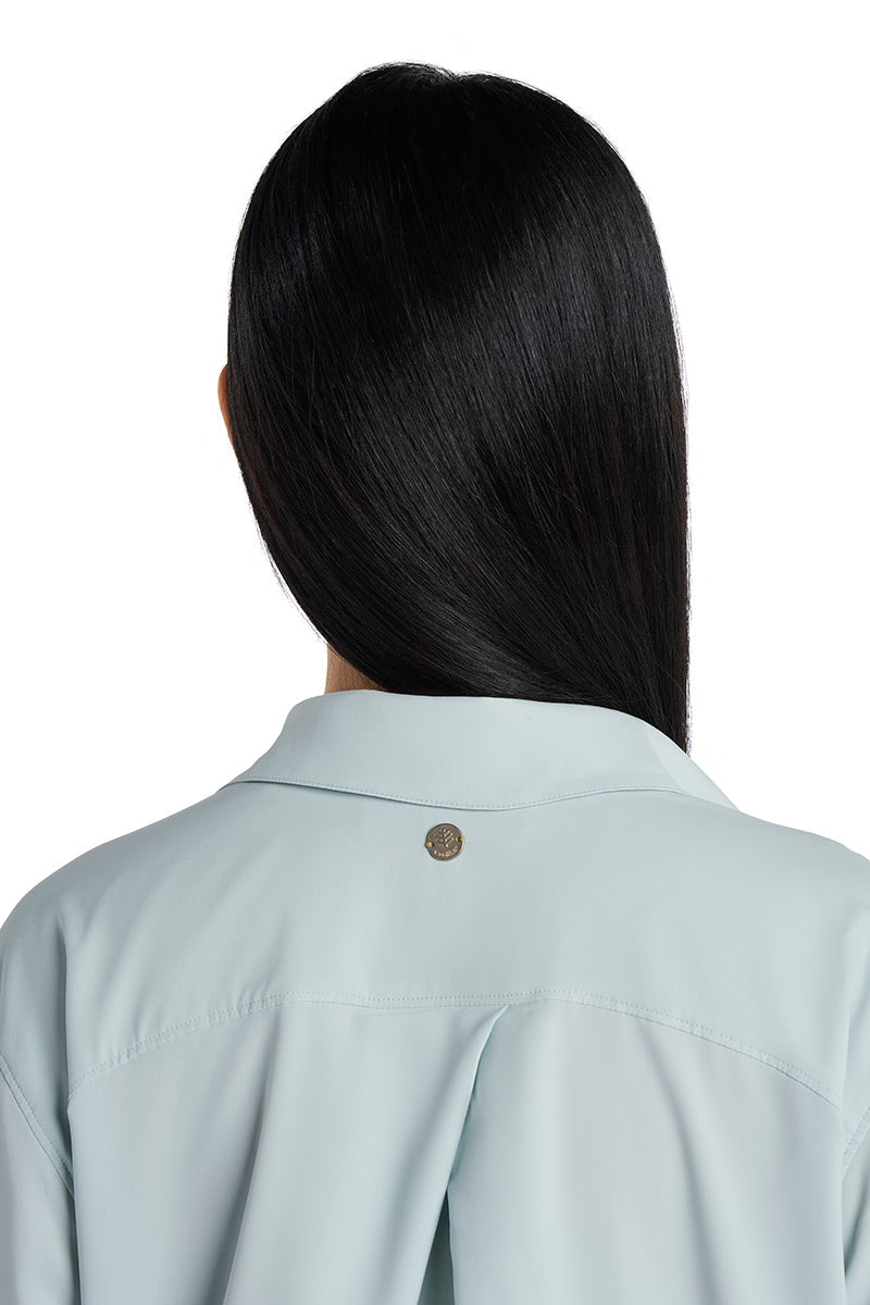 Women's Koesta Cover-Up Pull Over Shirt with Pockets | Misty Aqua