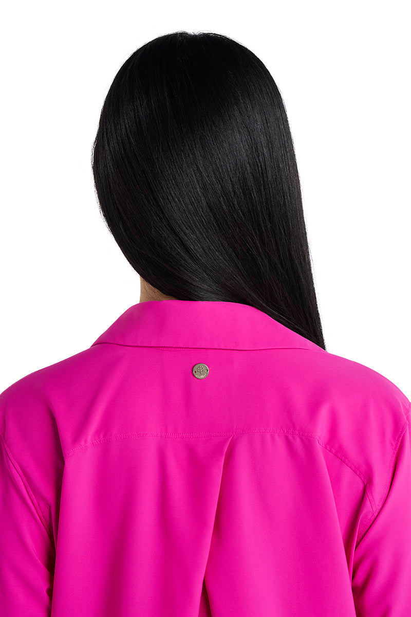 Women's Koesta Cover-Up Pull Over Shirt with Pockets | Fuchsia