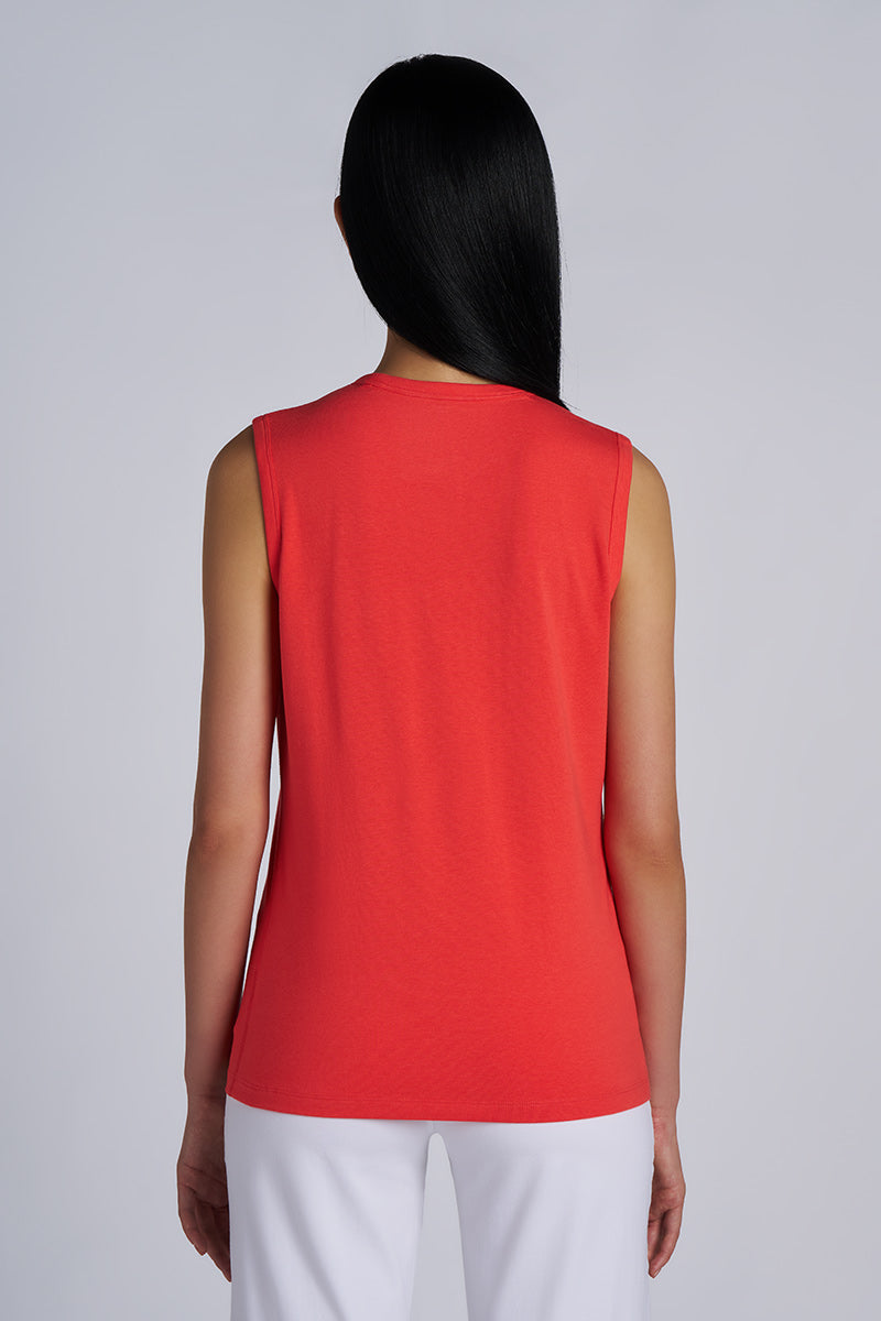 Women's LumaLeo High Neck Tank Top | Coral Reef
