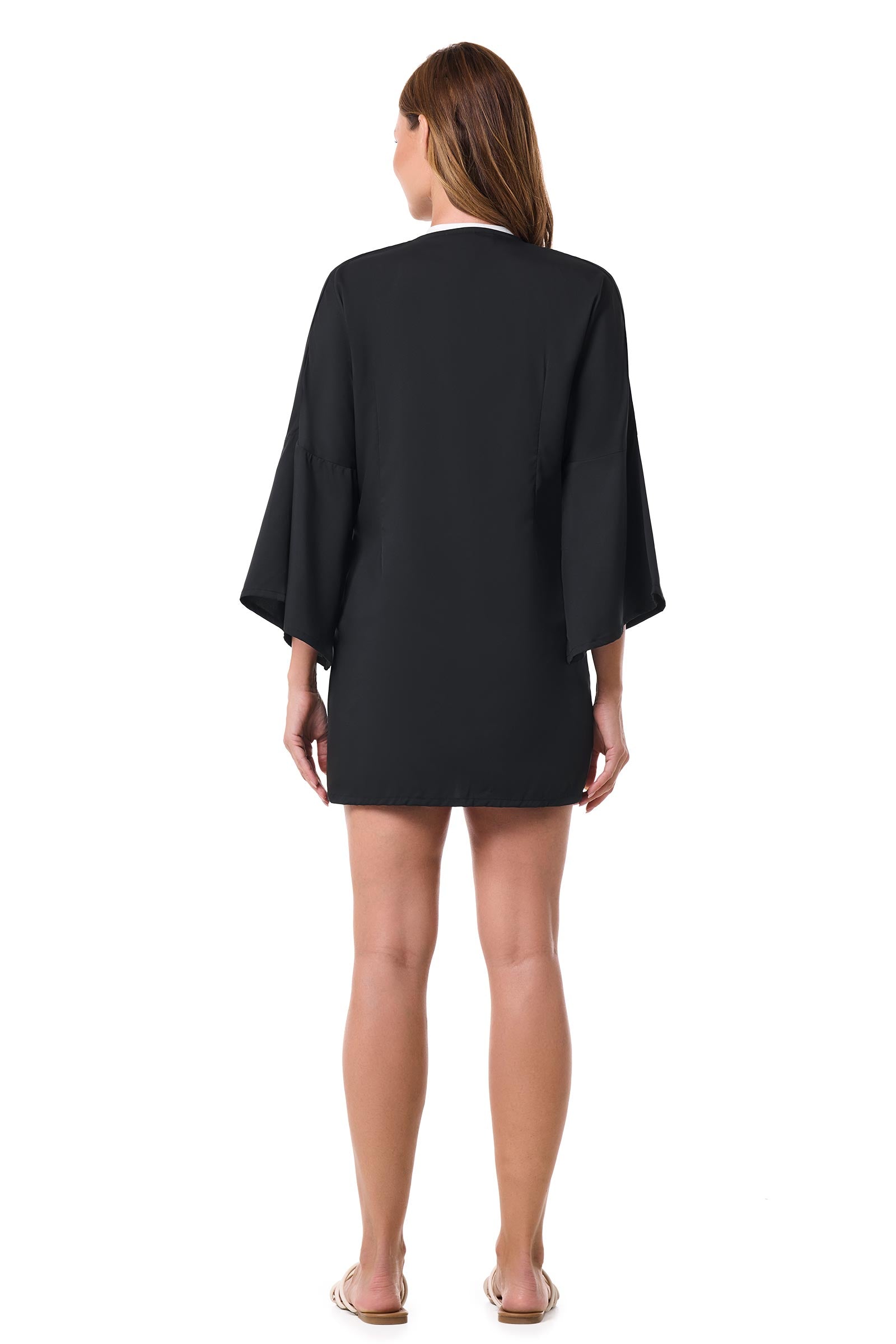 Women's Ocean Drive Cover-Up with Front Tie | Black