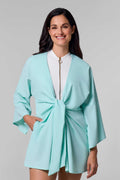 Women's Ocean Drive Cover-Up with Front Tie | Misty Aqua
