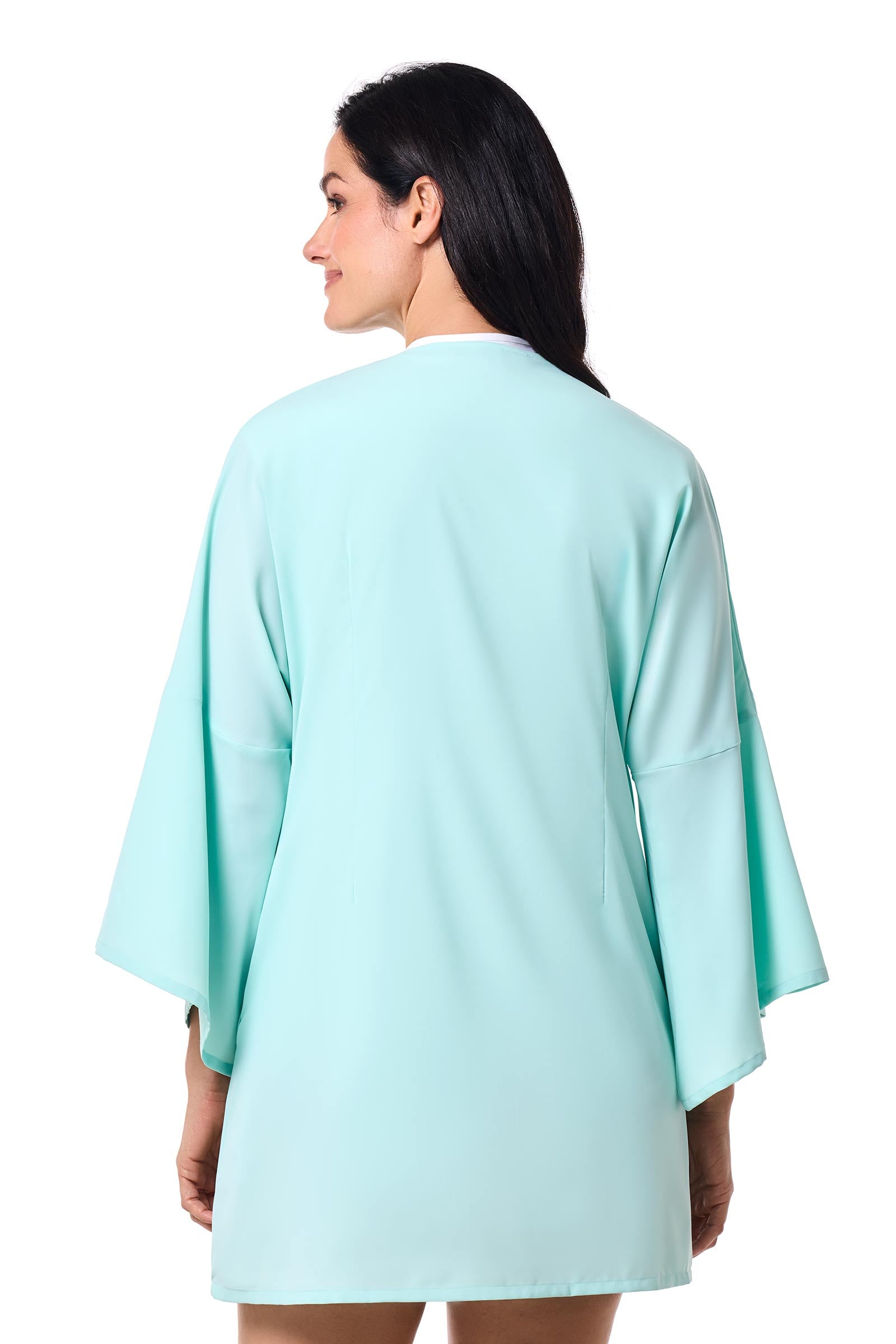 Women's Ocean Drive Cover-Up with Front Tie | Misty Aqua