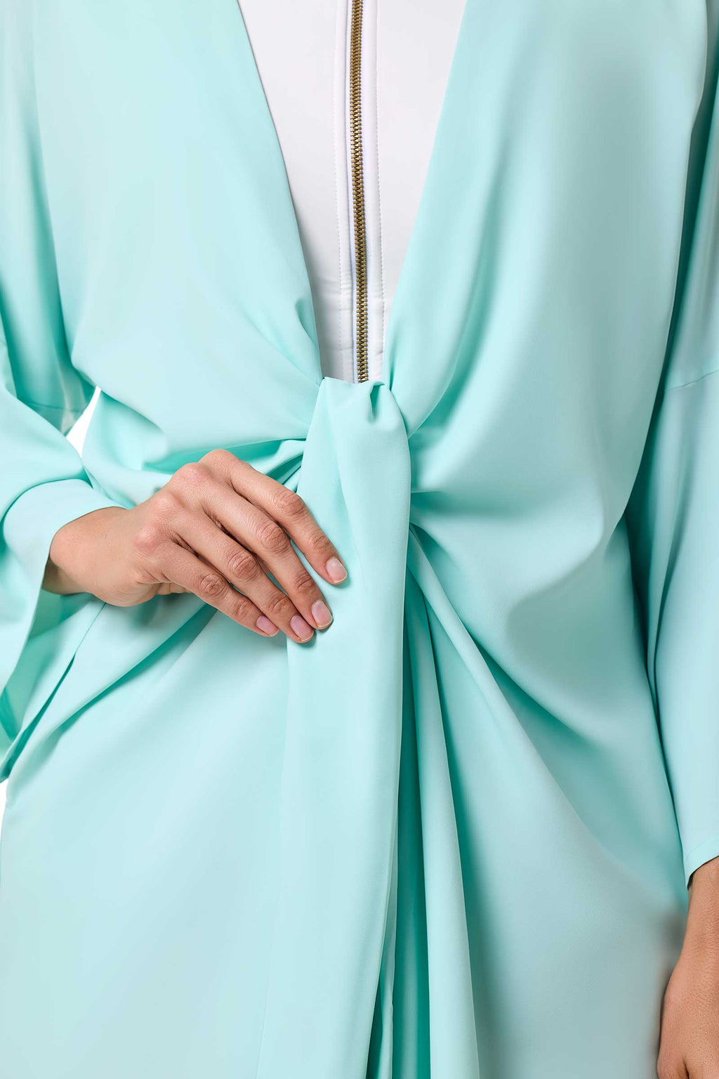 Women's Ocean Drive Cover-Up with Front Tie | Misty Aqua