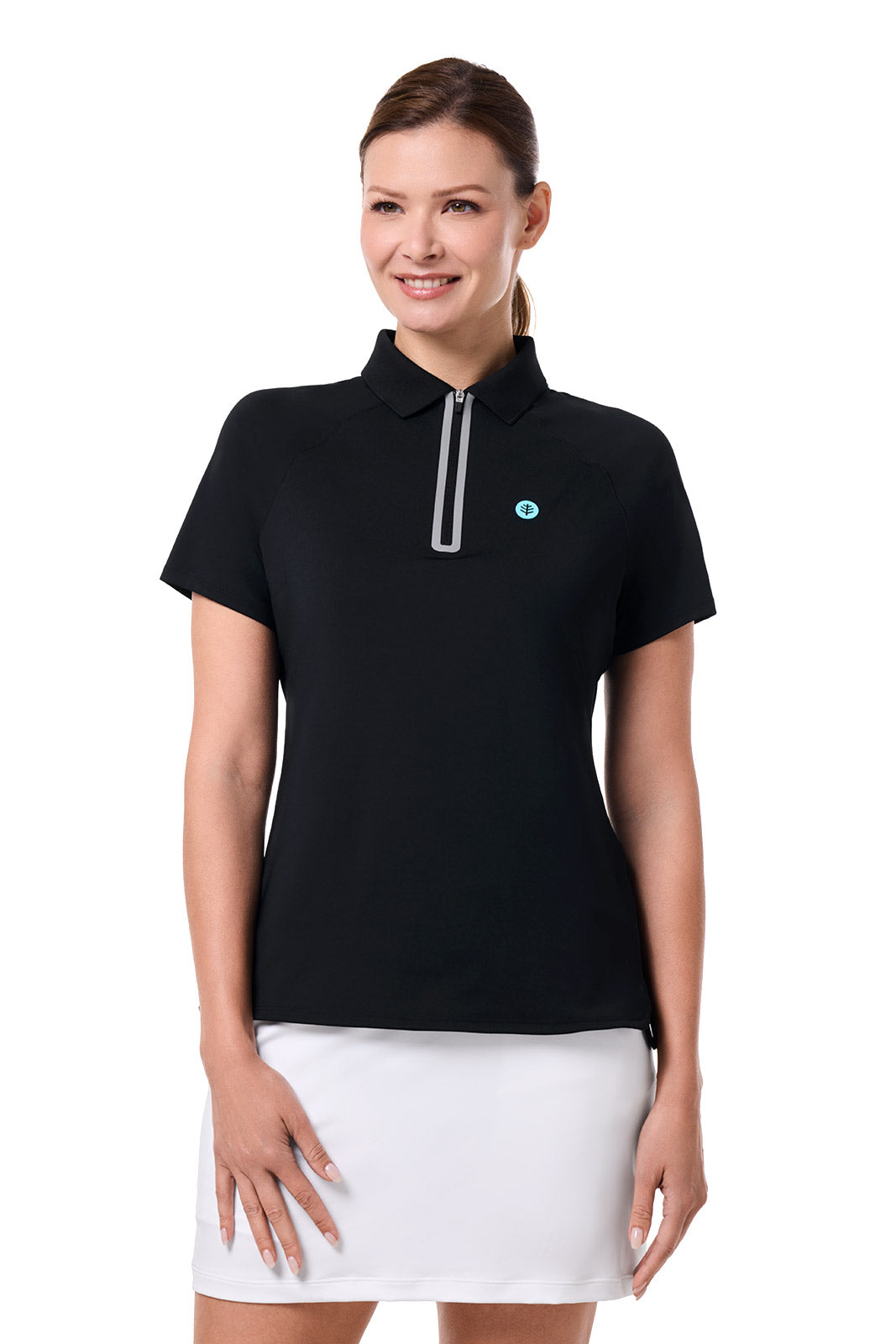 CourtLine Short Sleeve Polo | Black