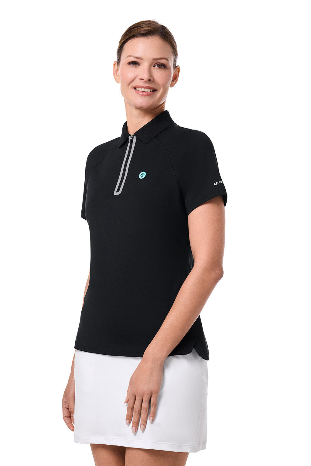 CourtLine Short Sleeve Polo | Black
