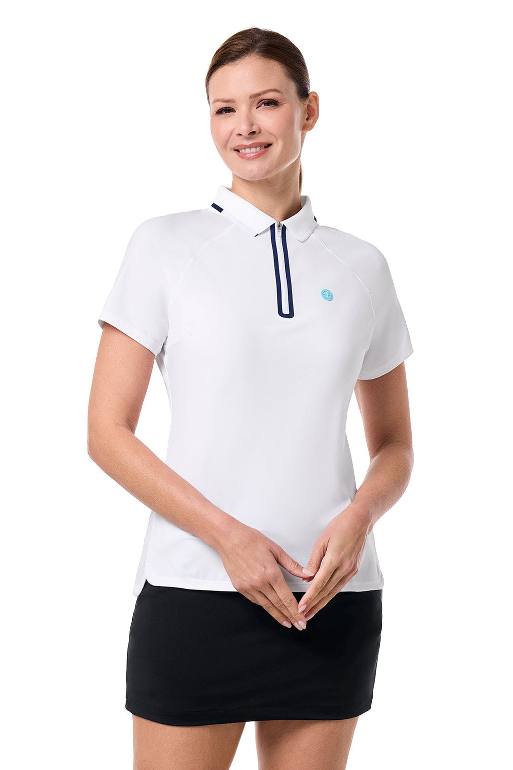 CourtLine Short Sleeve Polo | White