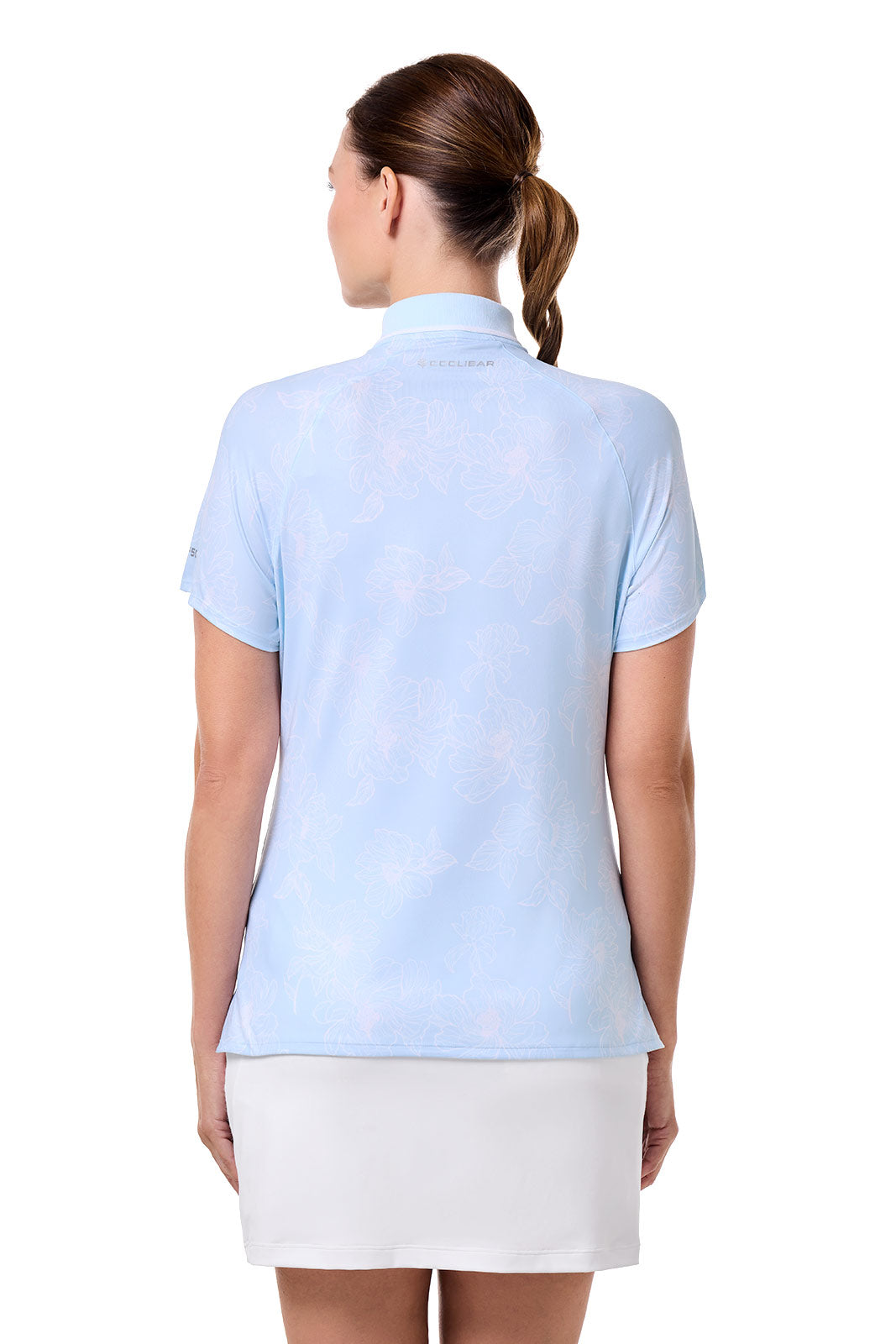 CourtLine Short Sleeve Polo | Skyride Perfect Peony