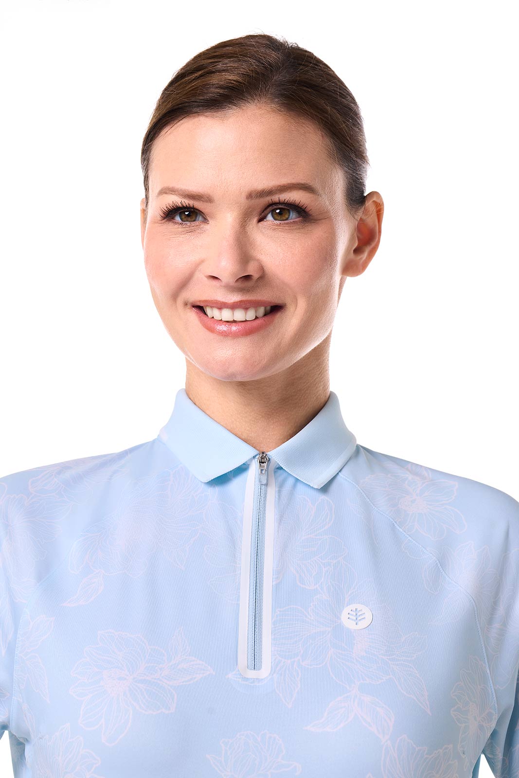 CourtLine Short Sleeve Polo | Skyride Perfect Peony