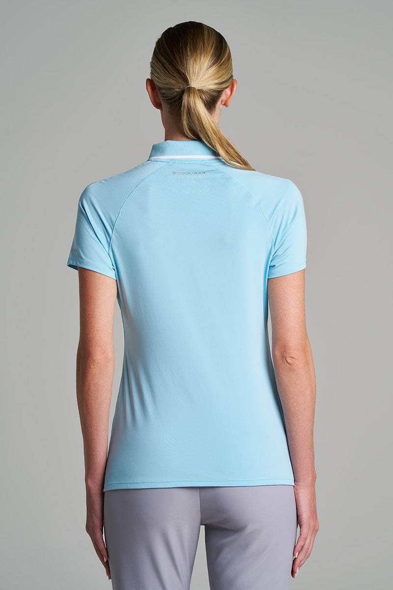 CourtLine Short Sleeve Polo | Arctic Blue