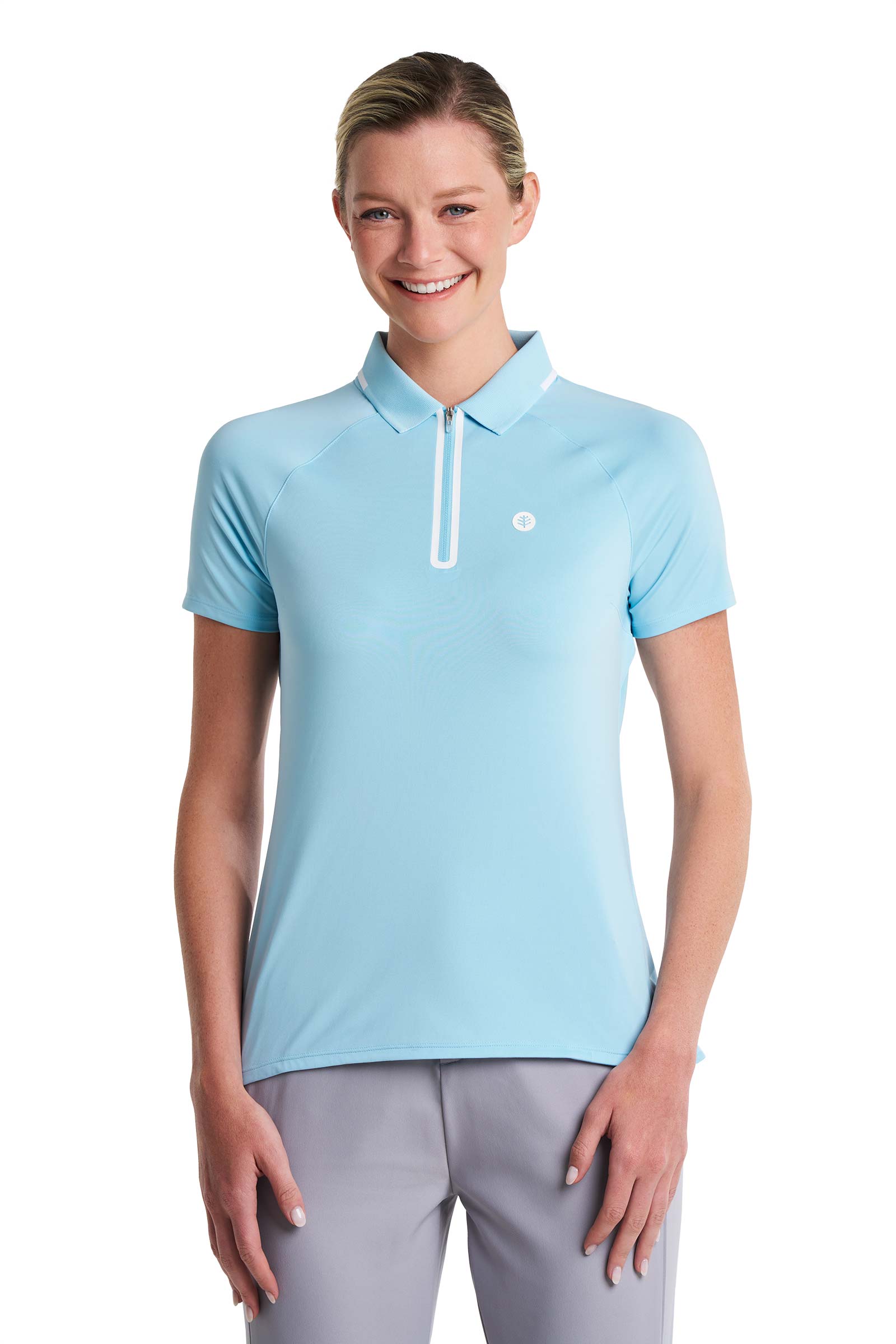 CourtLine Short Sleeve Polo | Arctic Blue