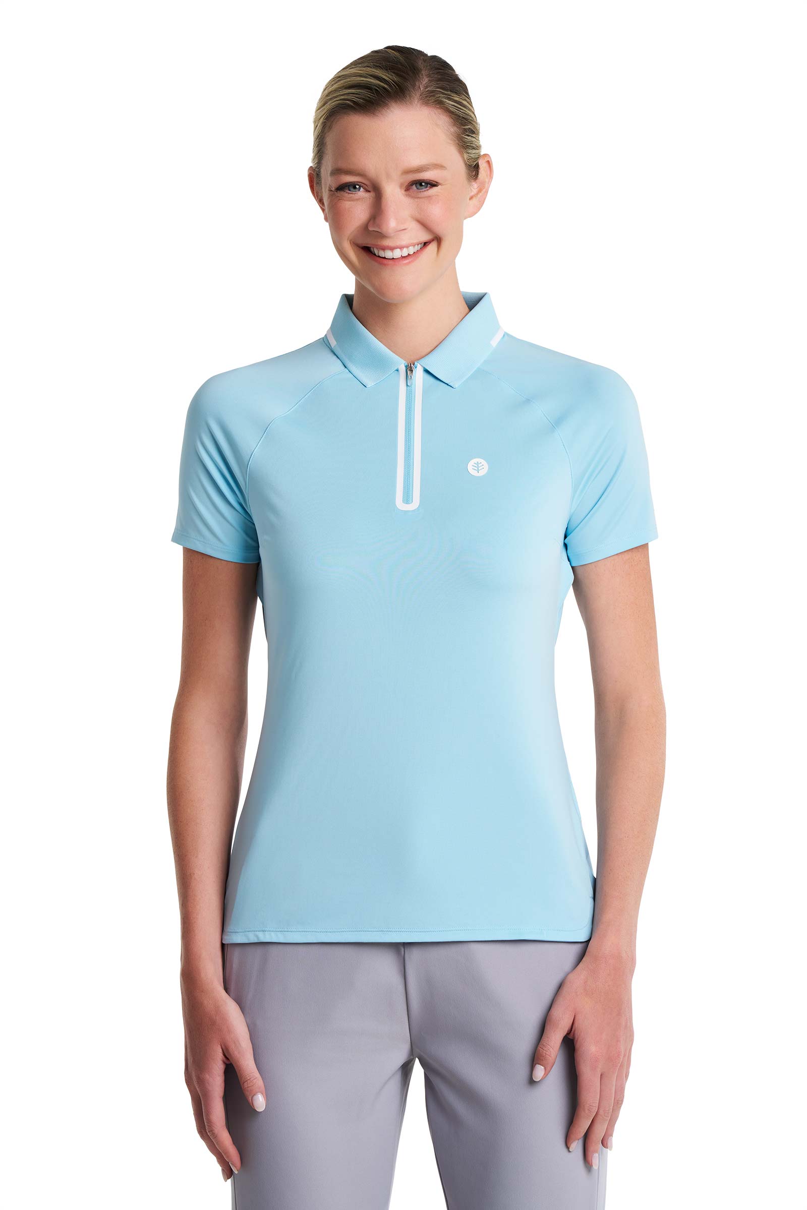 CourtLine Short Sleeve Polo | Arctic Blue