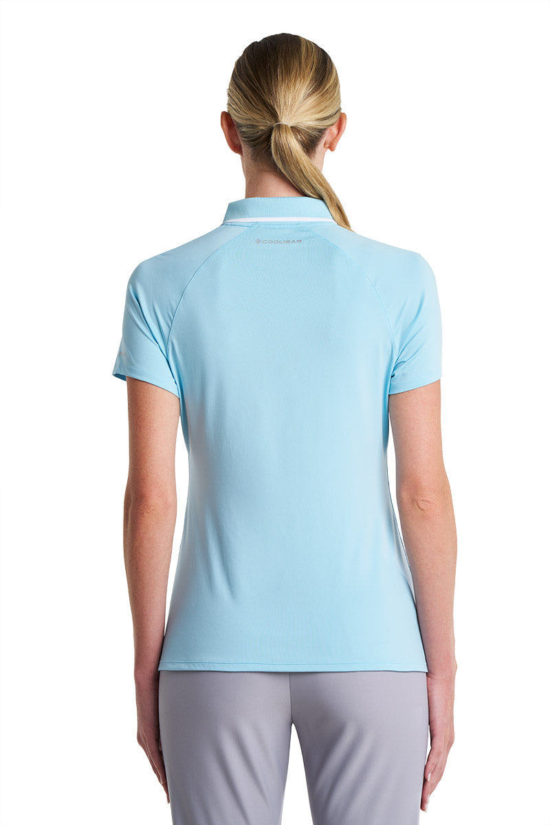 CourtLine Short Sleeve Polo | Arctic Blue
