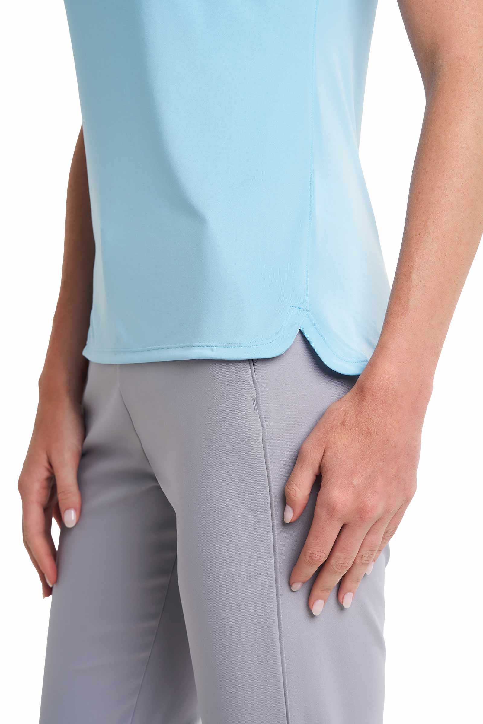 CourtLine Short Sleeve Polo | Arctic Blue