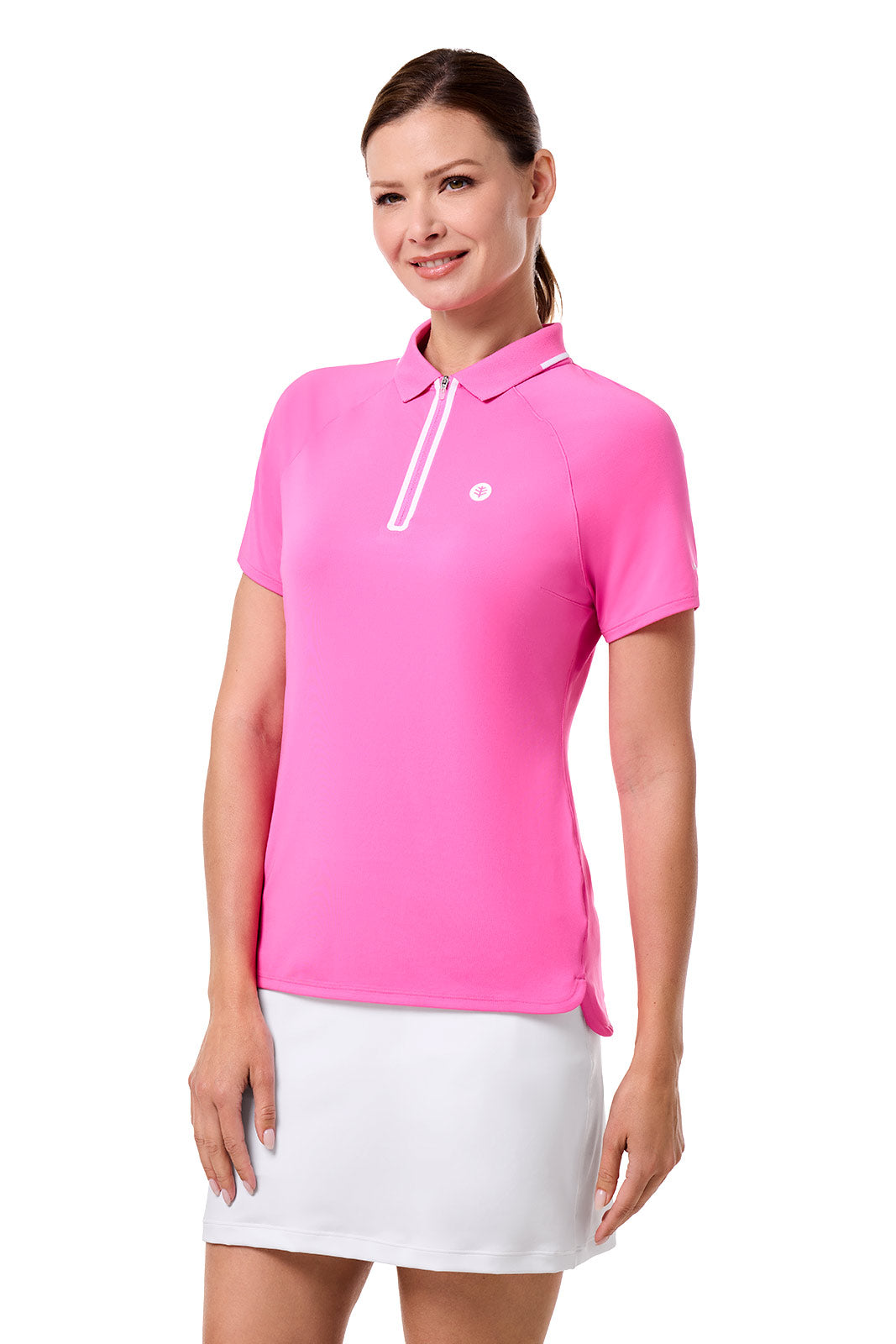 CourtLine Short Sleeve Polo | Tulip Pink