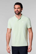 CourtLight Mock Neck Tennis Top | Seedling Diamond Jacquard