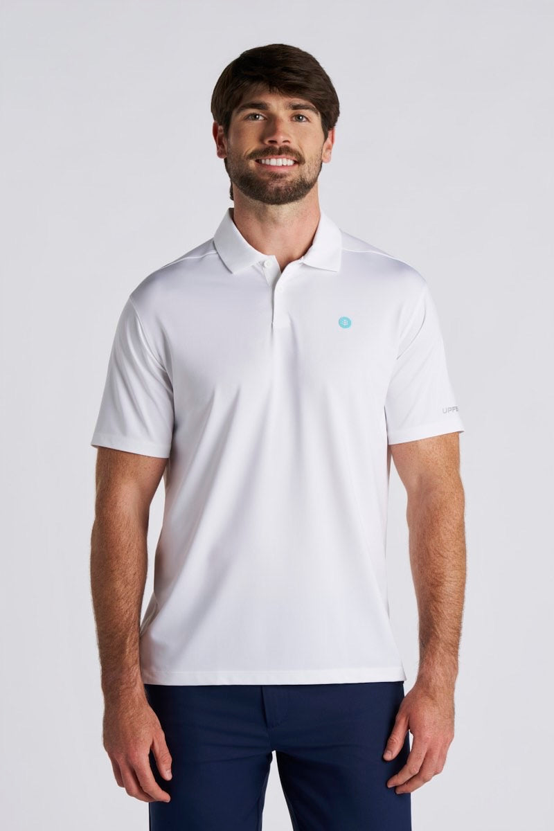 CenterCourt Short Sleeve Polo | White