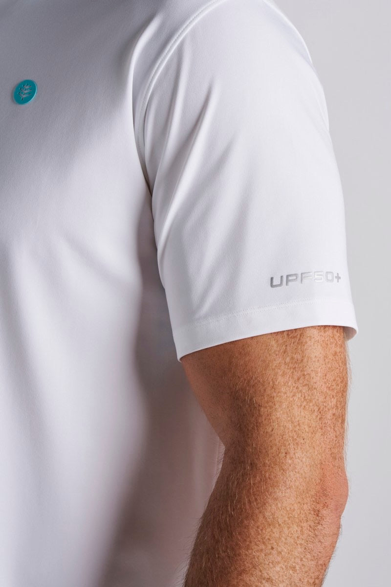 CenterCourt Short Sleeve Polo | White