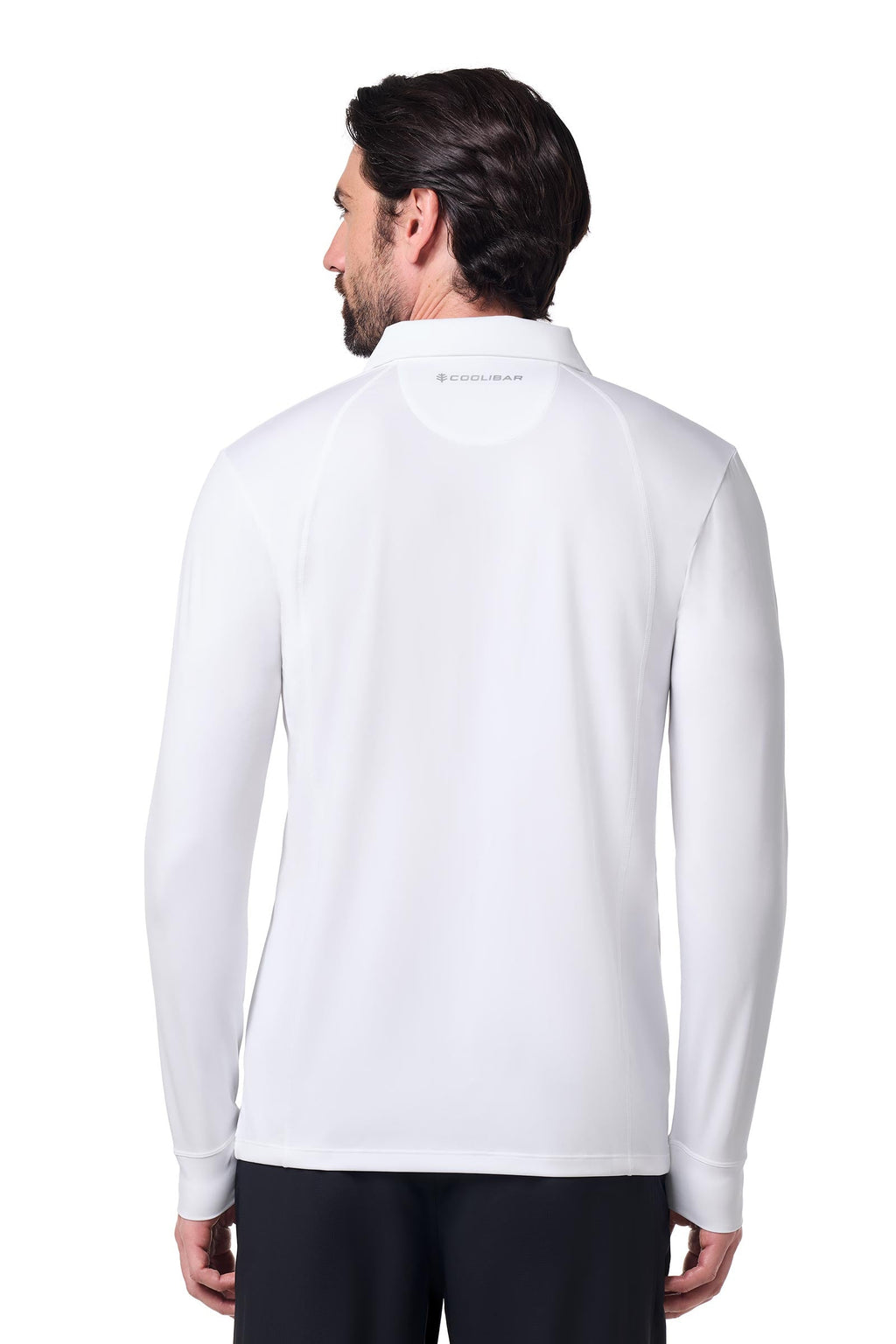 Men's 19th Hole Drive Long Sleeve Golf Polo | White