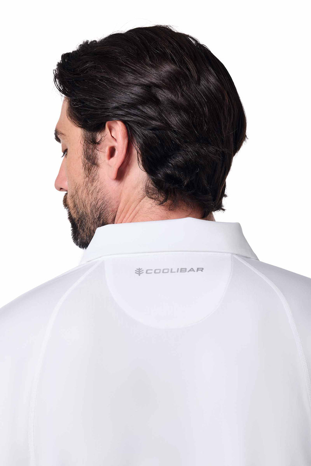 Men's 19th Hole Drive Long Sleeve Golf Polo | White
