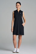 Women's Backspin Sleeveless Golf Dress | Black