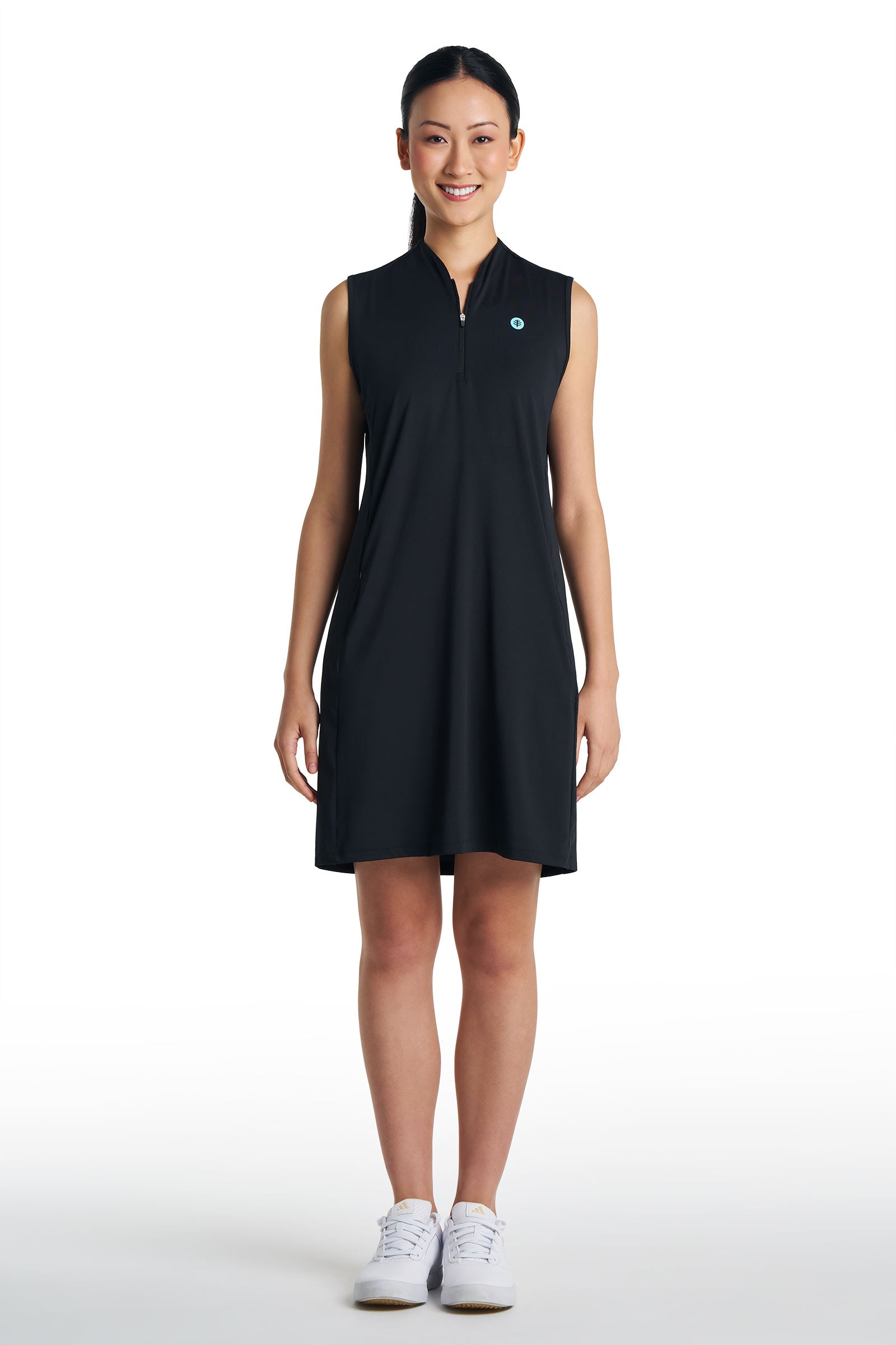 Women's Backspin Sleeveless Golf Dress | Black