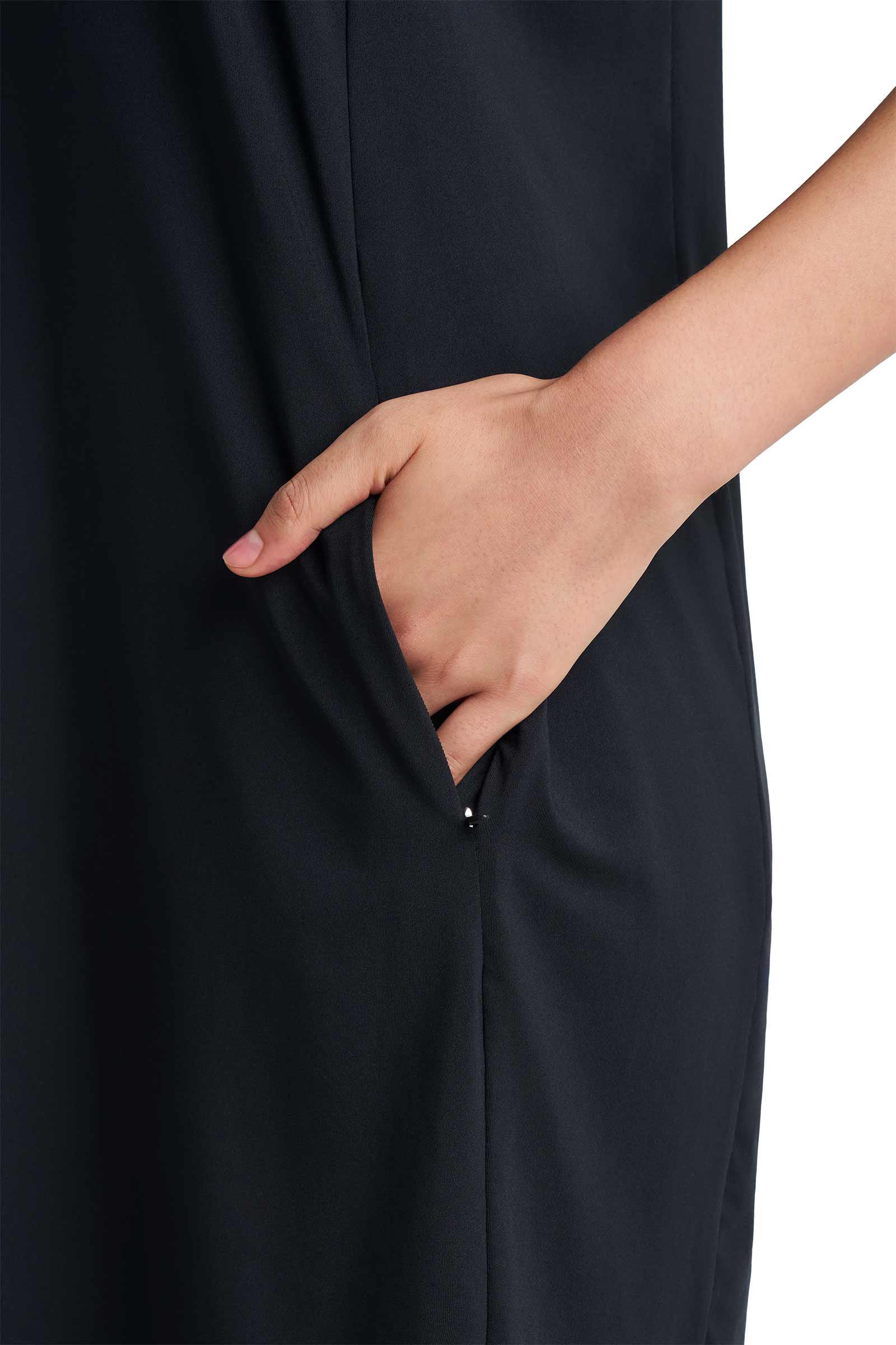 Women's Backspin Sleeveless Golf Dress | Black