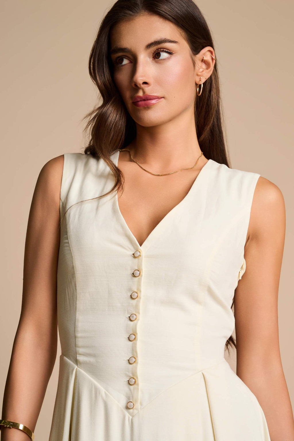Monroe 2.0 Midi Dress | Vanilla