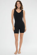 Women's Lotus Yoga Bodysuit | Black