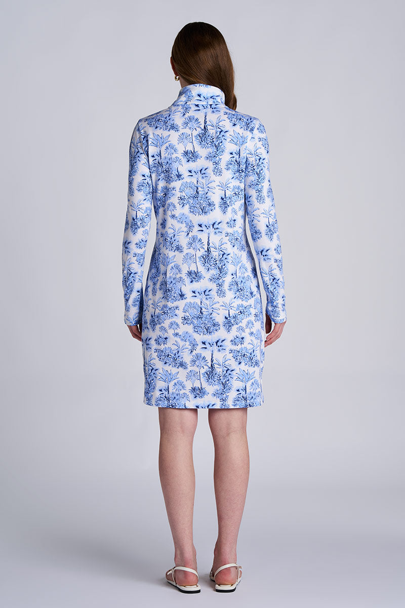 Women's Sarasota Quarter-Zip Dress | Periwinkle Isla Bonita