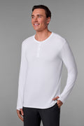 Men's Hallandale Long Sleeve Henley T-Shirt | White