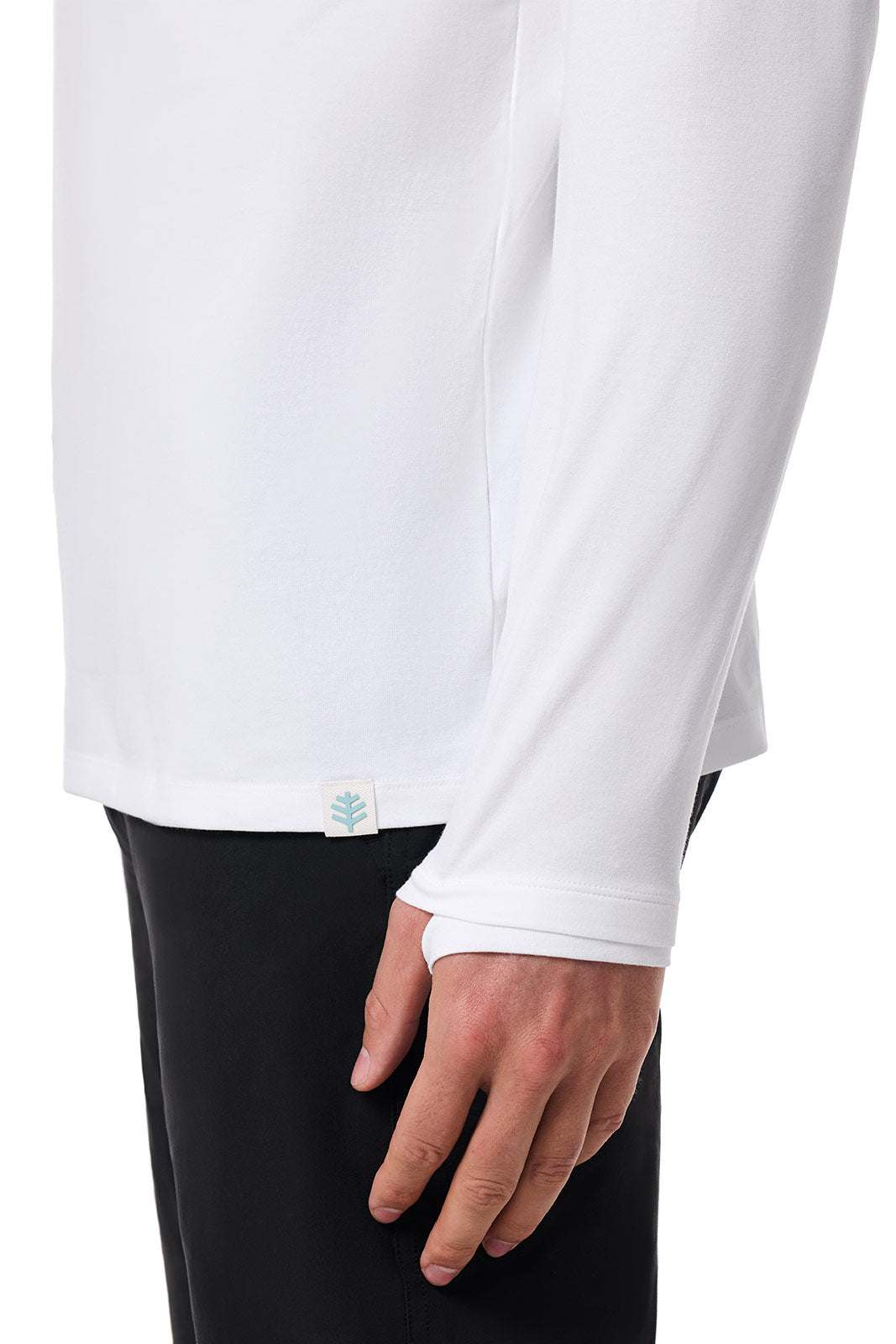 Men's Hallandale Long Sleeve Henley T-Shirt | White