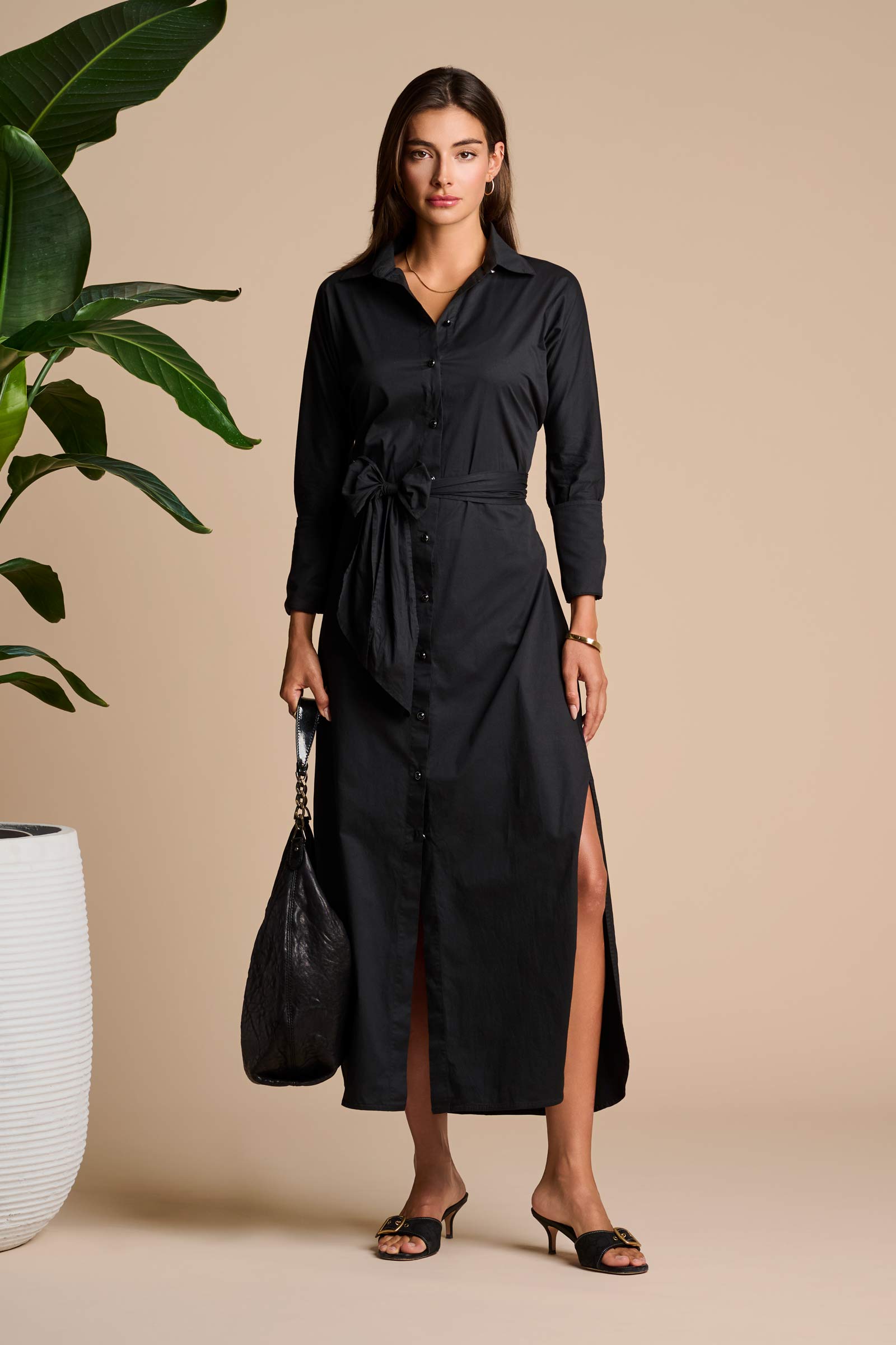 The Captiva 2.0 Shirt Dress | Black