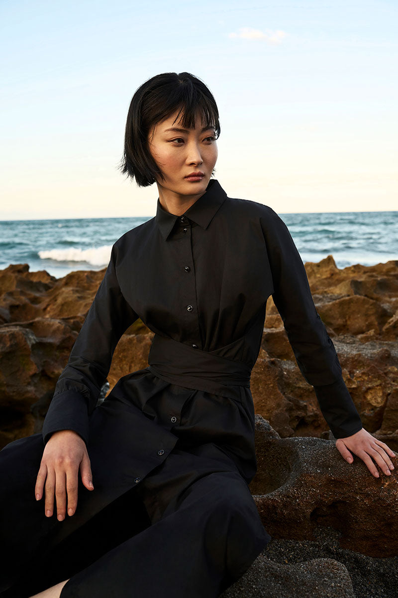 The Captiva 2.0 Shirt Dress | Black