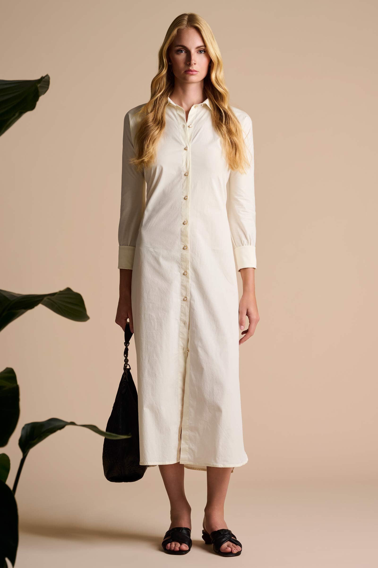 The Captiva 2.0 Shirt Dress | Vanilla