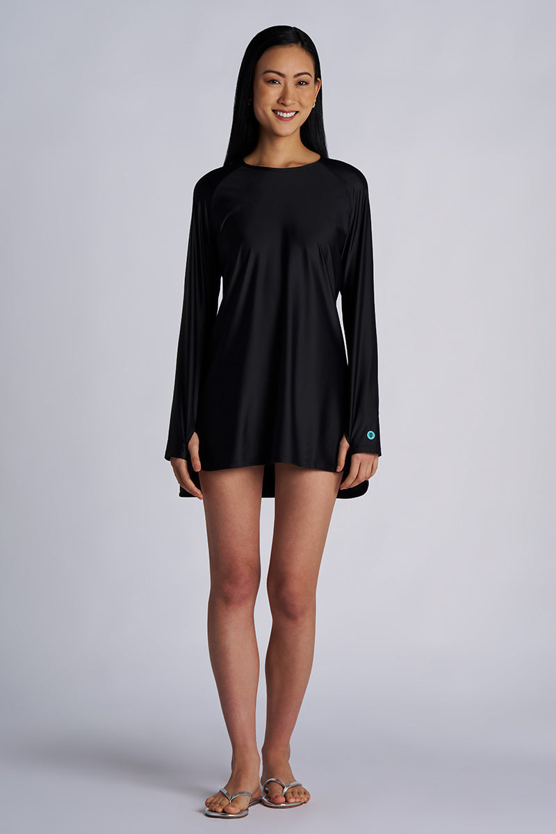 Women's Seacoast Crew Cover Up Dress | Black