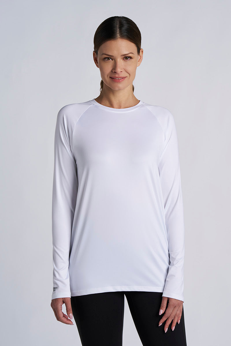 Suntect Shield Long Sleeve T-Shirt | White