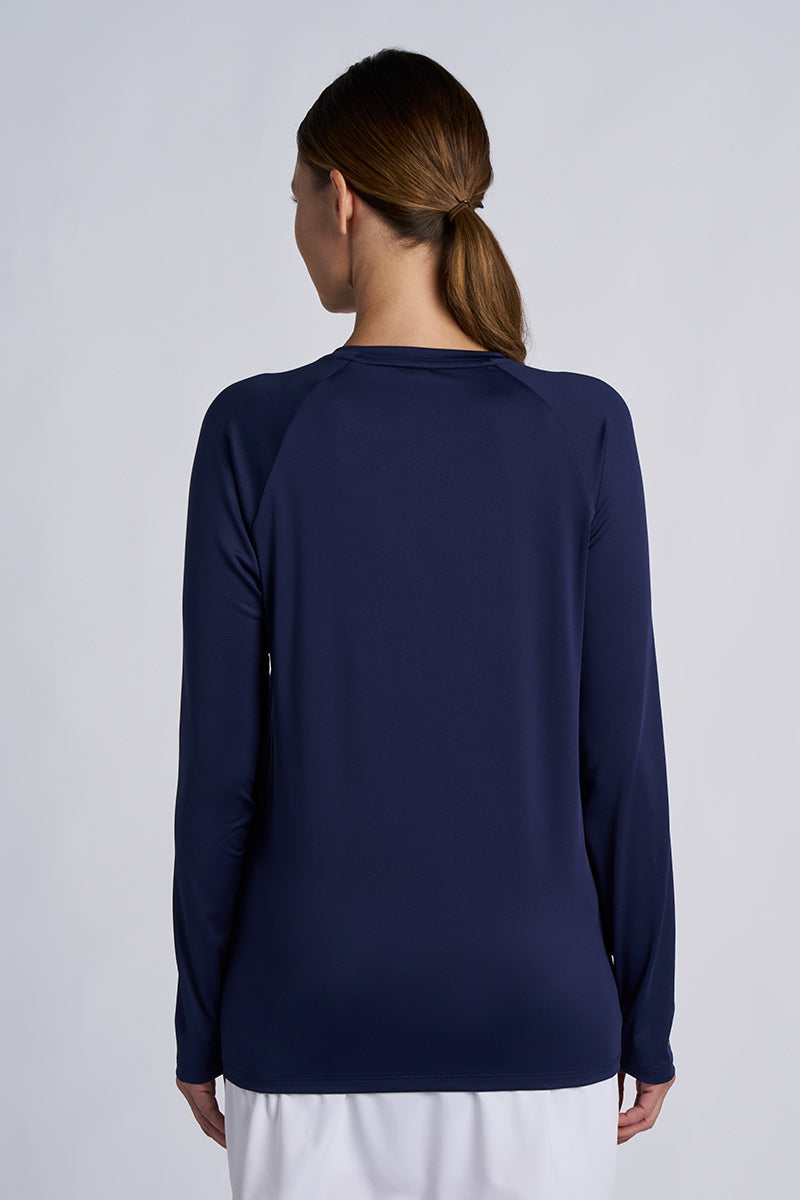 Suntect Shield Long Sleeve T-Shirt | Navy