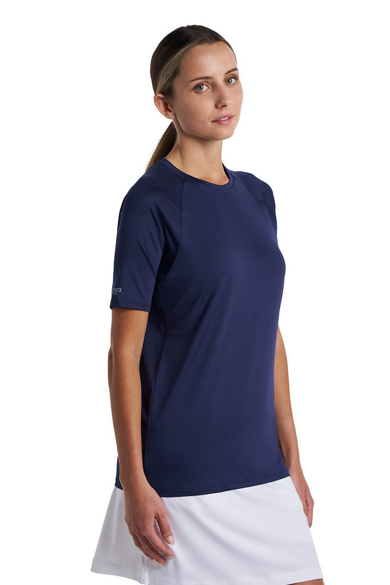 Suntect Shield Short Sleeve T-Shirt | Navy