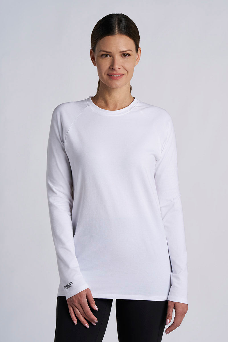 Suntect Defender Long Sleeve T-Shirt | White