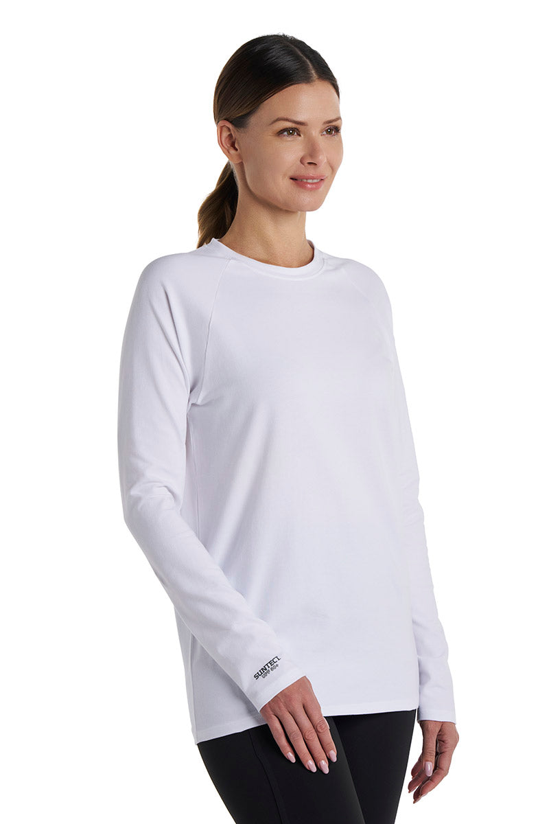 Suntect Defender Long Sleeve T-Shirt | White