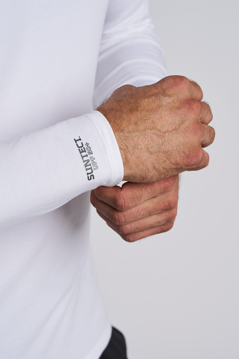 Suntect Defender Long Sleeve T-Shirt | White