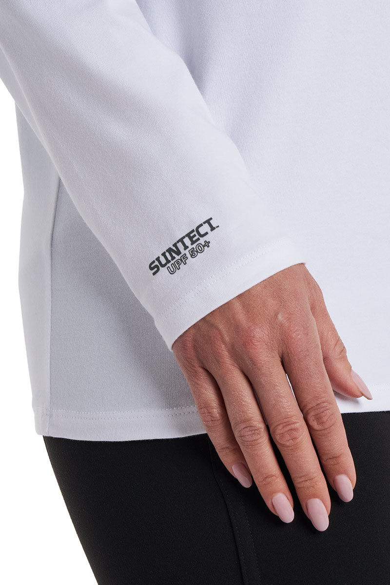 Suntect Defender Long Sleeve T-Shirt | White