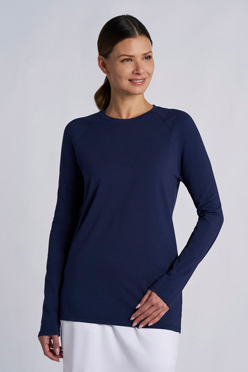 Suntect Defender Long Sleeve T-Shirt | Navy