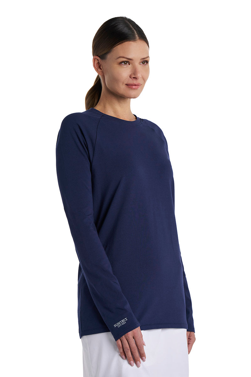 Suntect Defender Long Sleeve T-Shirt | Navy