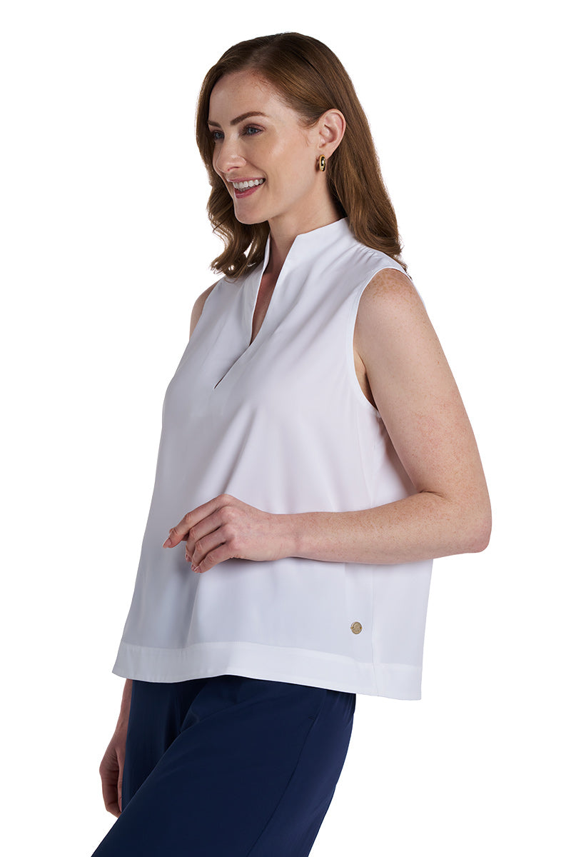 Women's Mykonos Sleeveless Top | White